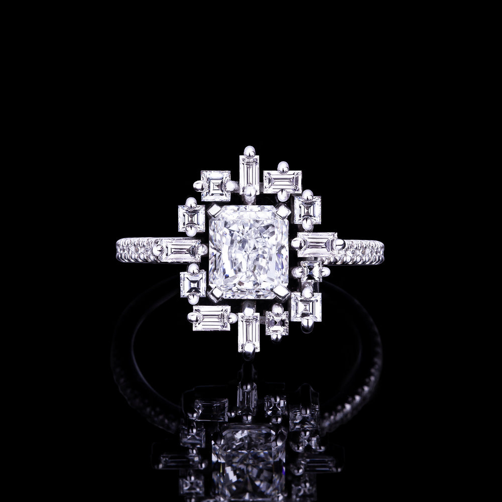 Stella 1.21ct Radiant diamond engagement ring in 18ct white gold by Stefano Canturi Stella 1.21ct Radiant diamond engagement ring in 18ct white gold by Stefano Canturi