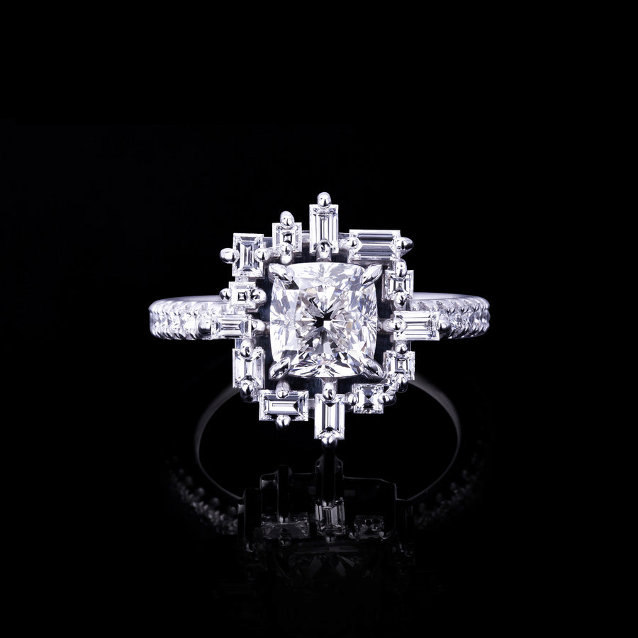 Stella 2.01ct Cushion Diamond Engagement Ring