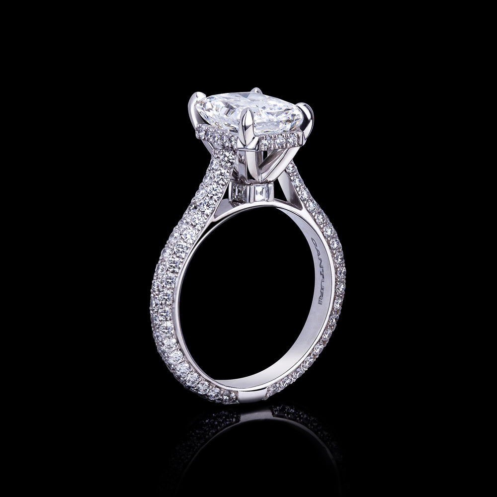 Venus 3.03ct Radiant diamond ring in 18ct white gold by Stefano Canturi Venus 3.03ct Radiant diamond ring in 18ct white gold by Stefano Canturi