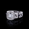 Metropolis 1.22ct Cushion diamond engagement ring in 18ct white gold by Stefano Canturi