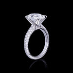 Silhouette 4ct Oval diamond engagement ring 18ct white gold by Stefano Canturi Silhouette 4ct Oval diamond engagement ring 18ct white gold by Stefano Canturi