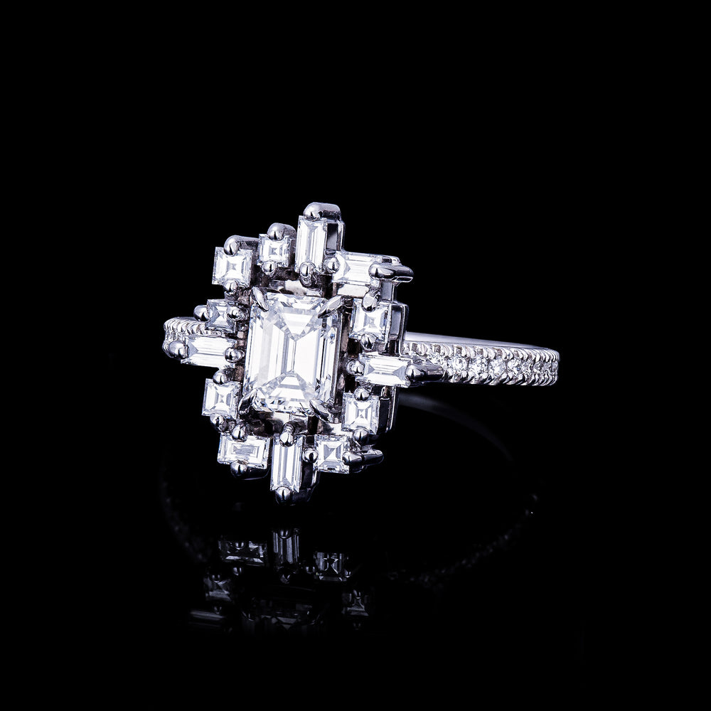 Stella 0.70ct D/VVS1 Emerald Diamond Engagement ring by Stefano Canturi  Stella 0.70ct D/VVS1 Emerald Diamond Engagement ring by Stefano Canturi