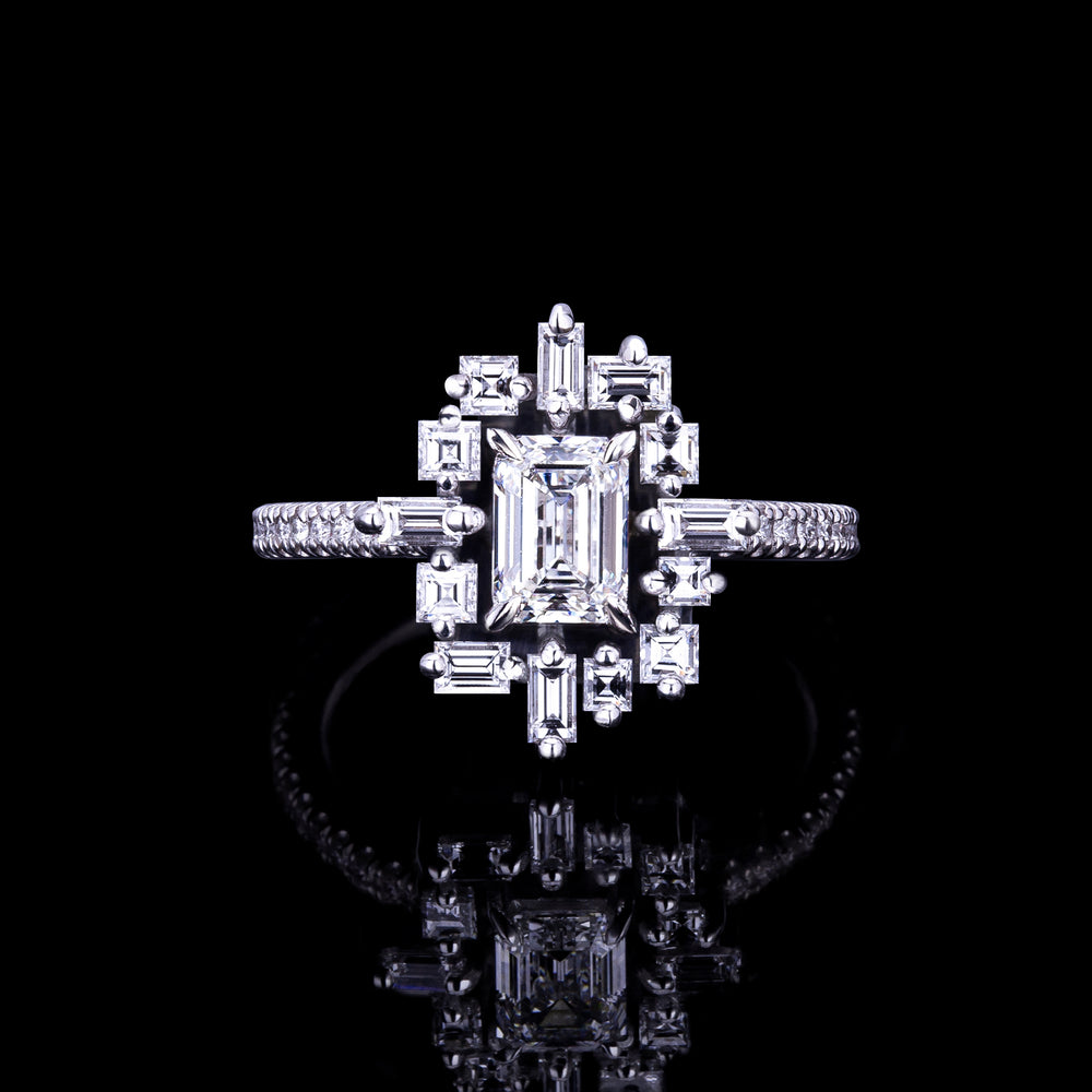 Stella Emerald cut diamond engagement ring by Stefano Canturi Stella Emerald cut diamond engagement ring by Stefano Canturi