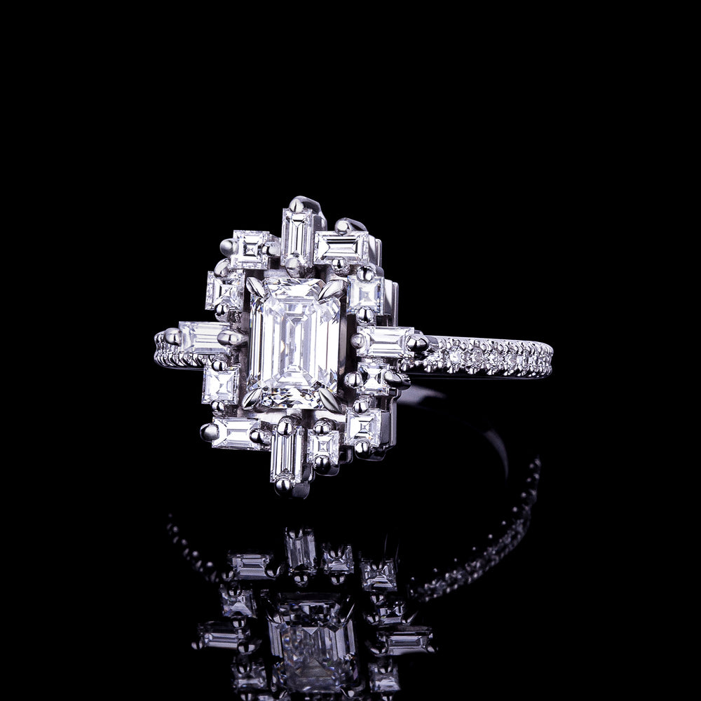 Stella Emerald cut diamond engagement ring by Stefano Canturi Stella Emerald cut diamond engagement ring by Stefano Canturi