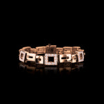 Geometric diamond bracelet in 18ct pink gold by Stefano Canturi Geometric diamond bracelet in 18ct pink gold by Stefano Canturi