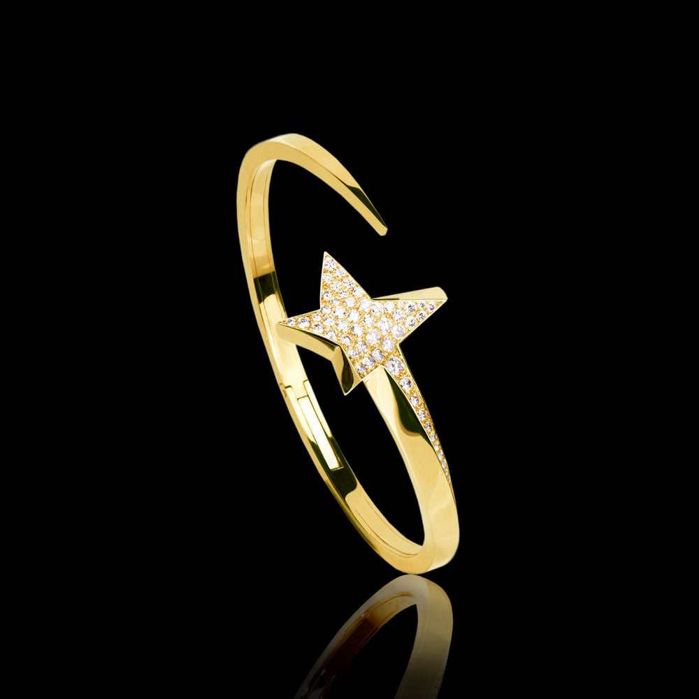 Odyssey diamond Star bangle set in 18ct yellow gold by Stefano Canturi Odyssey diamond Star bangle set in 18ct yellow gold by Stefano Canturi