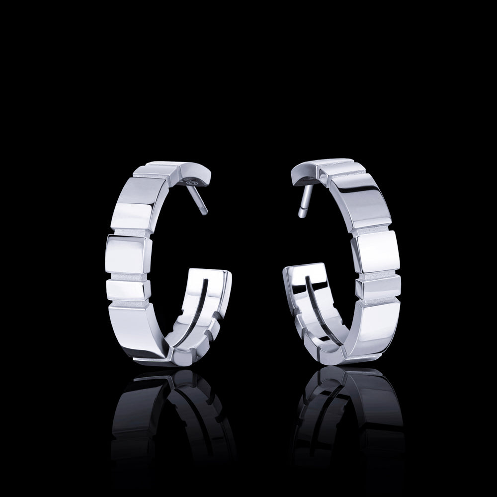 Eternal hoop earrings in 18ct white gold by Stefano Canturi Eternal hoop earrings in 18ct white gold by Stefano Canturi