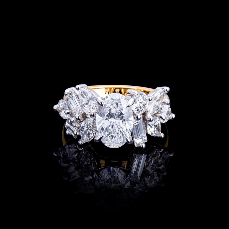 Primavera 2ct Oval Diamond Engagement ring by Stefano Canturi