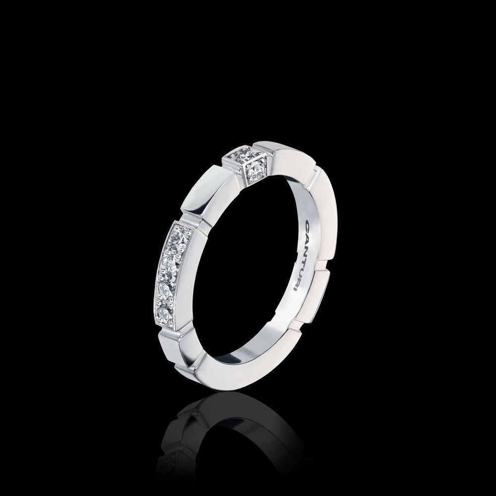 Regina Alternate Diamond Ring in 18ct White Gold by Stefano Canturi Regina Alternate Diamond Ring in 18ct White Gold by Stefano Canturi