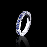 Regina ring with ceylon blue sapphires in 18ct white gold by Stefano Canturi