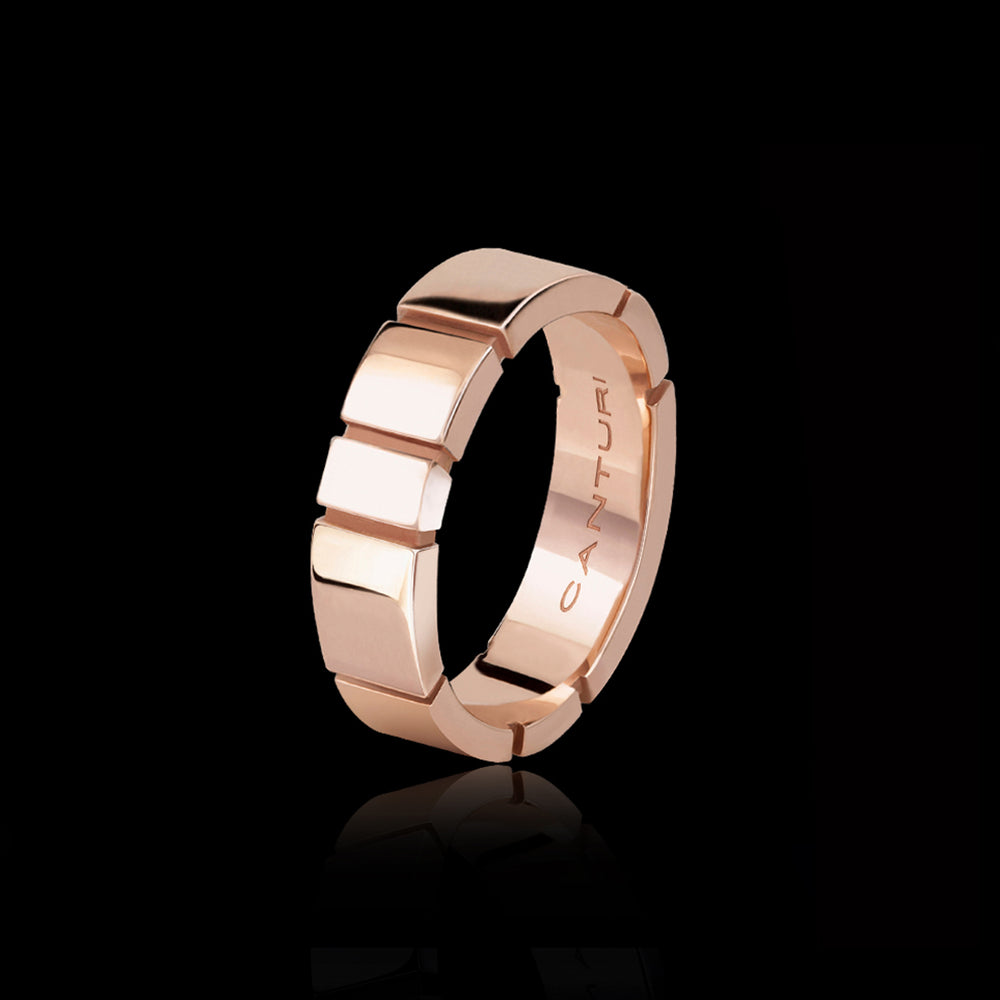 Eternal 5mm high polish 18ct rose gold ring by Stefano Canturi Eternal 5mm high polish 18ct rose gold ring by Stefano Canturi