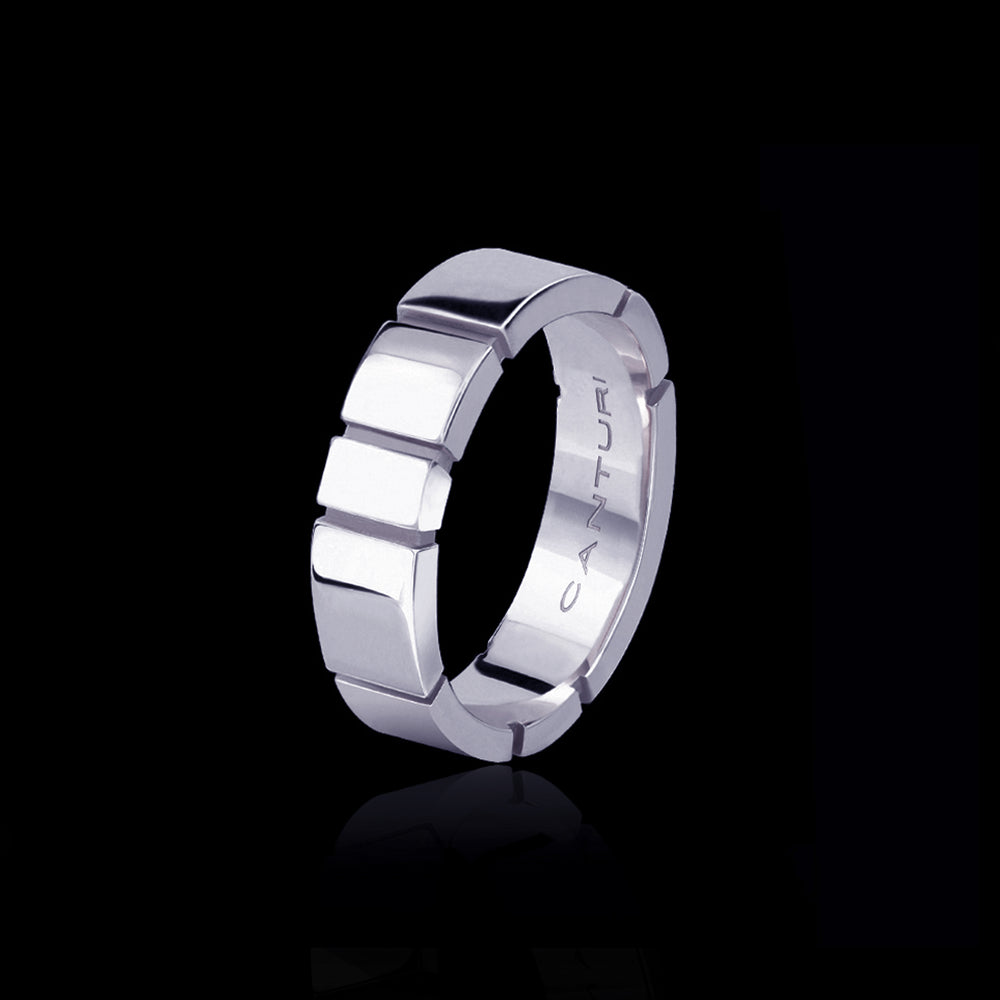 Eternal 5mm high polish 18ct white gold ring by Stefano Canturi Eternal 5mm high polish 18ct white gold ring by Stefano Canturi
