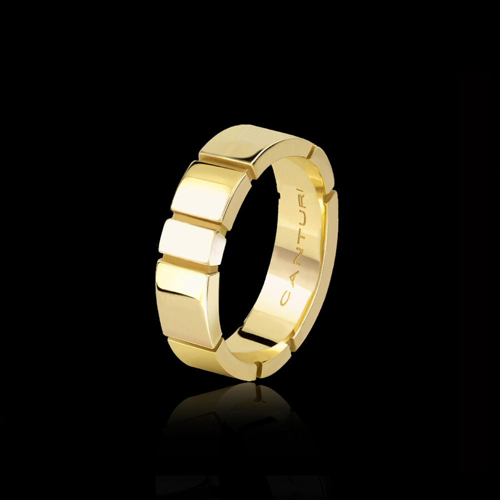 Eternal 5mm high polish 18ct yellow gold ring by Stefano Canturi Eternal 5mm high polish 18ct yellow gold ring by Stefano Canturi