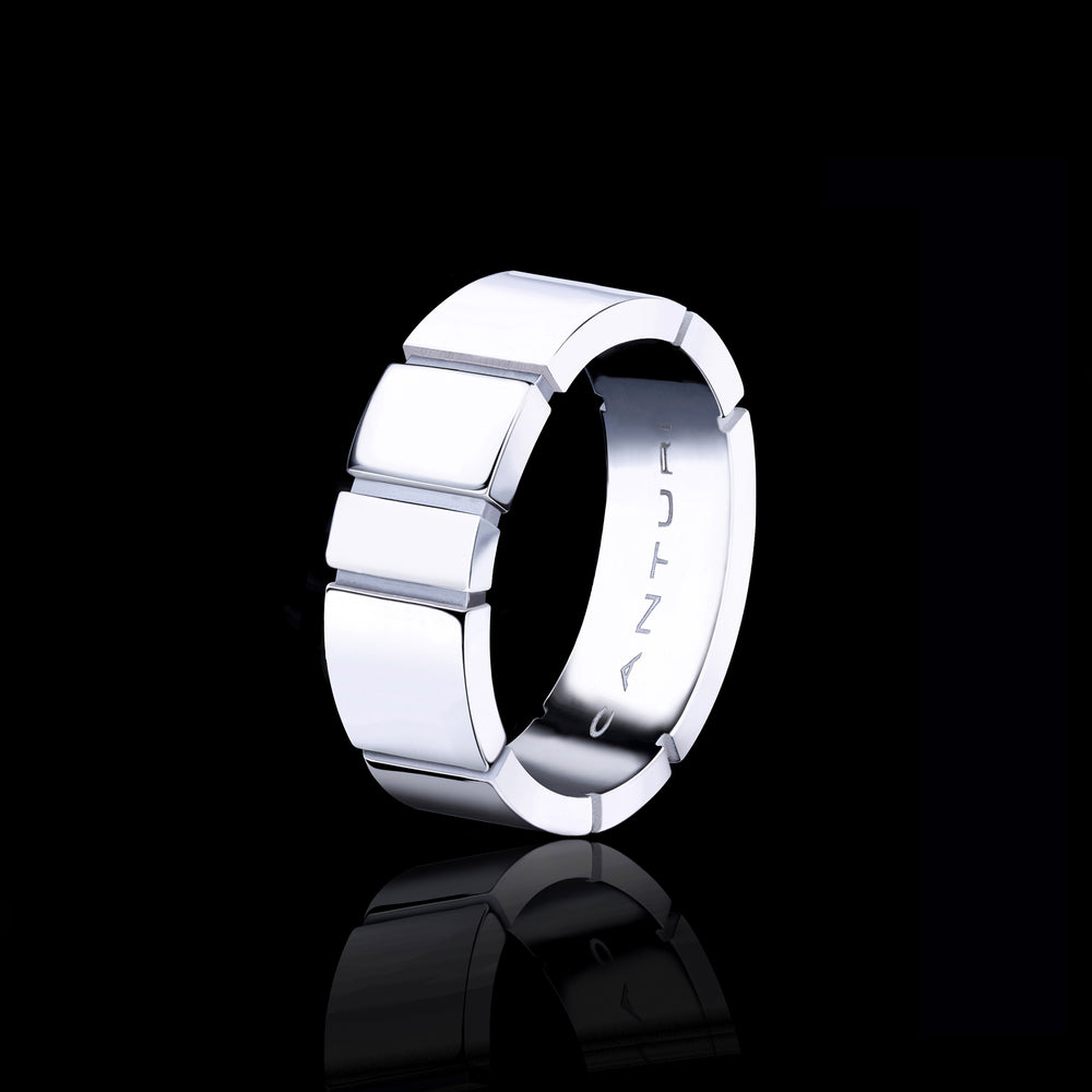 Eternal 7mm ring in polished 18ct white gold by Stefano Canturi
 Eternal 7mm ring in polished 18ct white gold by Stefano Canturi