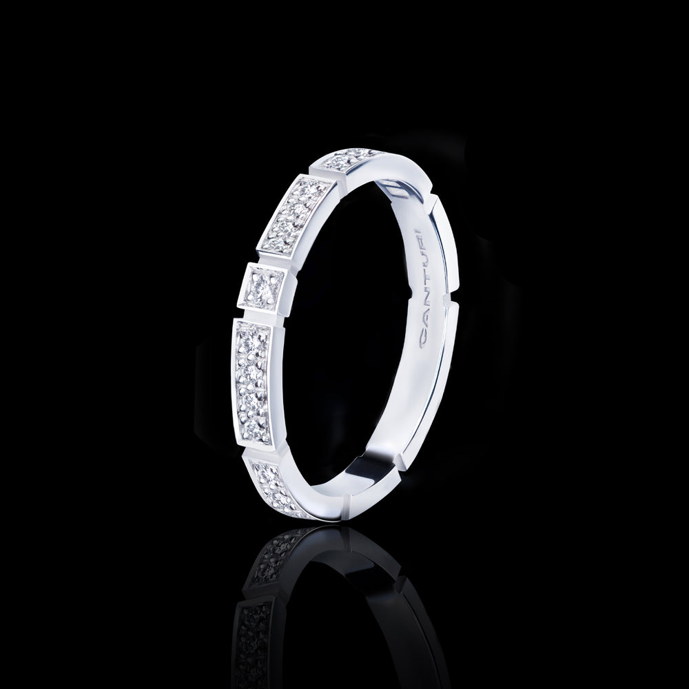 Eternal 2.5mm diamond ring set in 18ct white gold by Stefano Canturi Eternal 2.5mm diamond ring set in 18ct white gold by Stefano Canturi