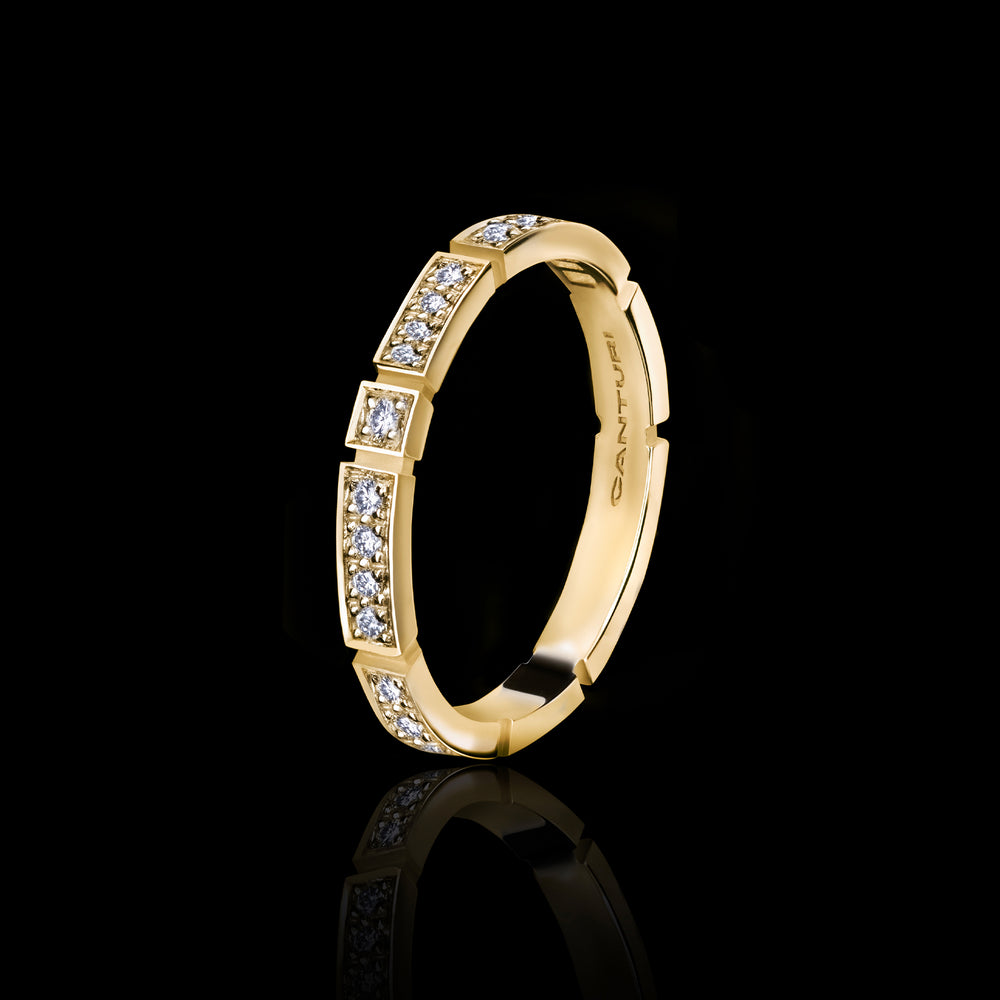 Eternal 2.5mm diamond ring set in 18ct yellow gold by Stefano Canturi Eternal 2.5mm diamond ring set in 18ct yellow gold by Stefano Canturi