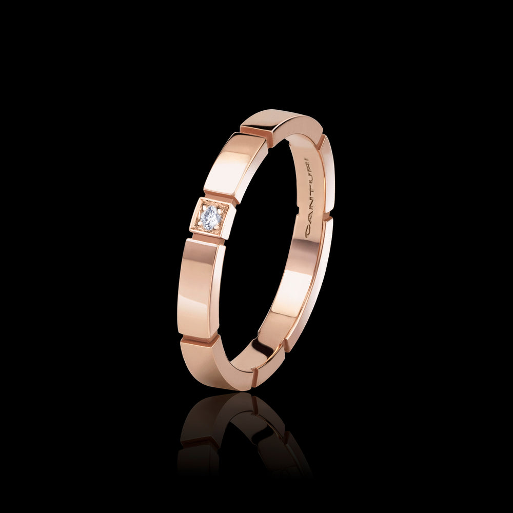 Eternal single set 2.5mm diamond ring set in 18ct pink gold by Stefano Canturi Eternal single set 2.5mm diamond ring set in 18ct pink gold by Stefano Canturi