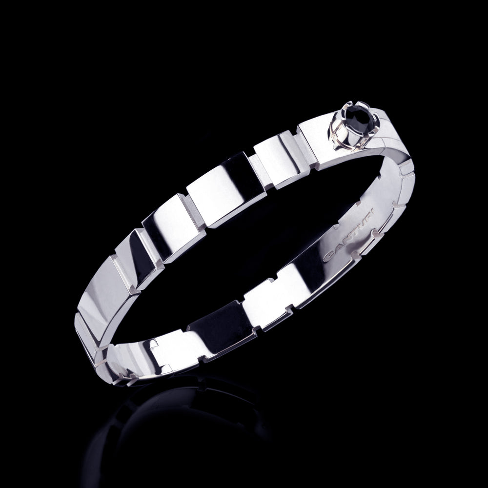 Eternal Plain bangle in 18ct white gold by Stefano Canturi Eternal Plain bangle in 18ct white gold by Stefano Canturi