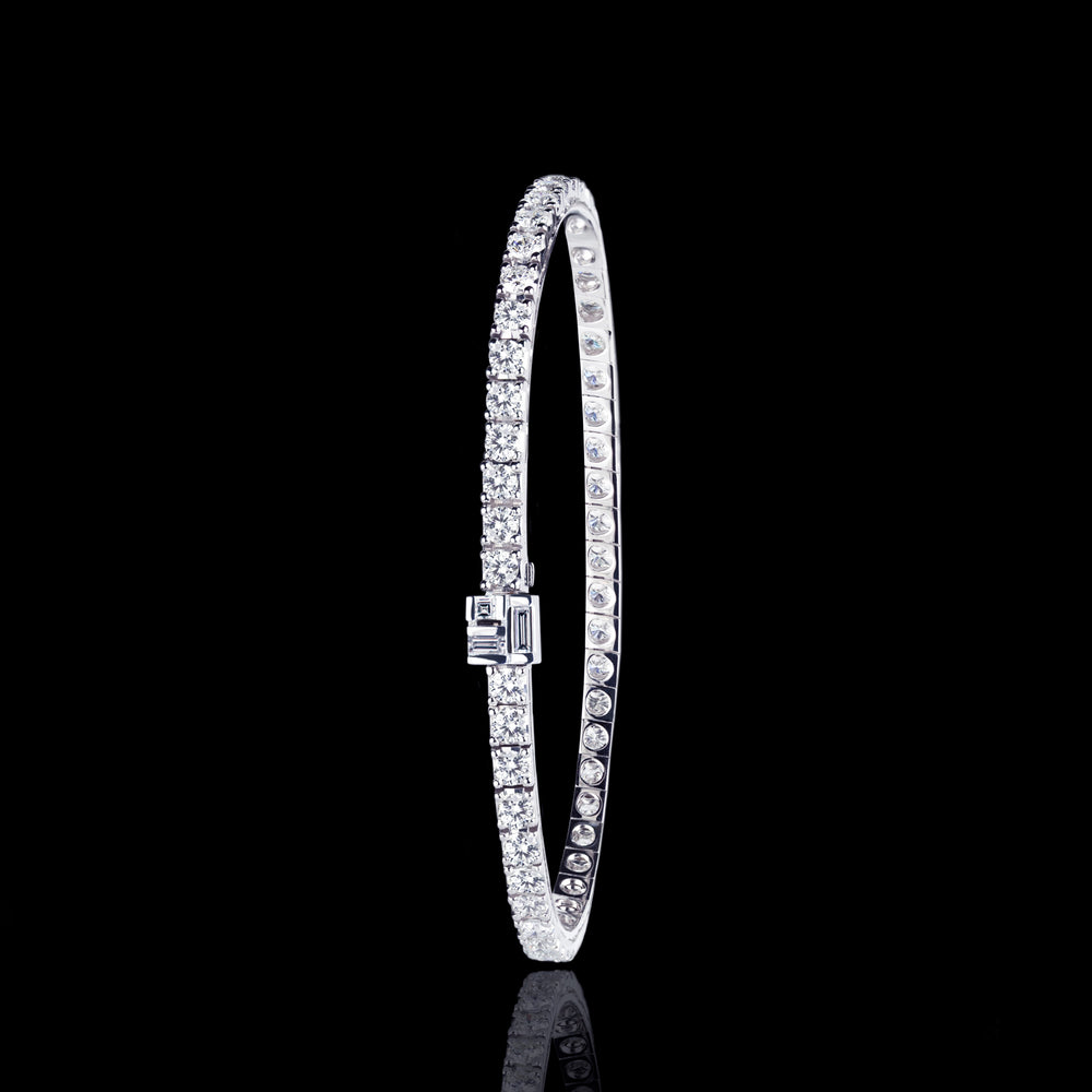 Cubism diamond Line bracelet in 18ct white gold by Stefano Canturi Cubism diamond Line bracelet in 18ct white gold by Stefano Canturi