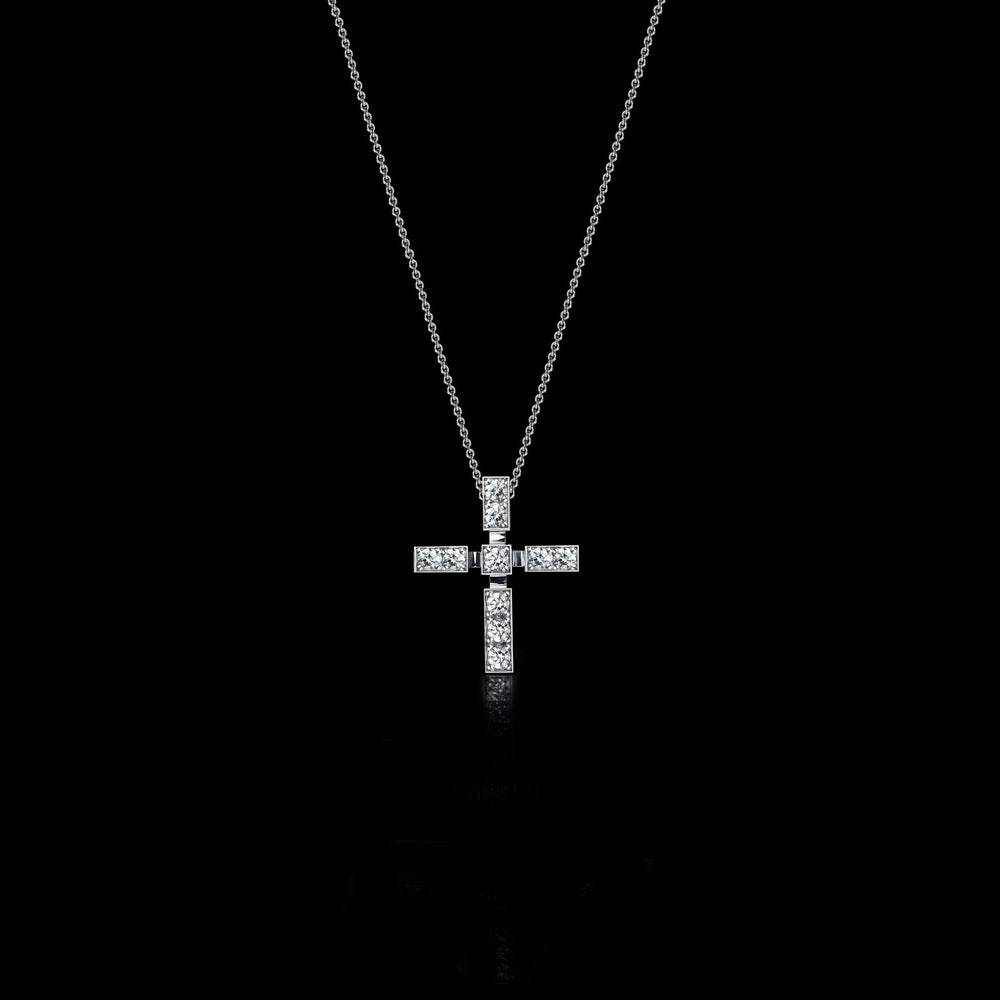Regina small diamond cross in 18ct white gold by Stefano Canturi Regina small diamond cross in 18ct white gold by Stefano Canturi
