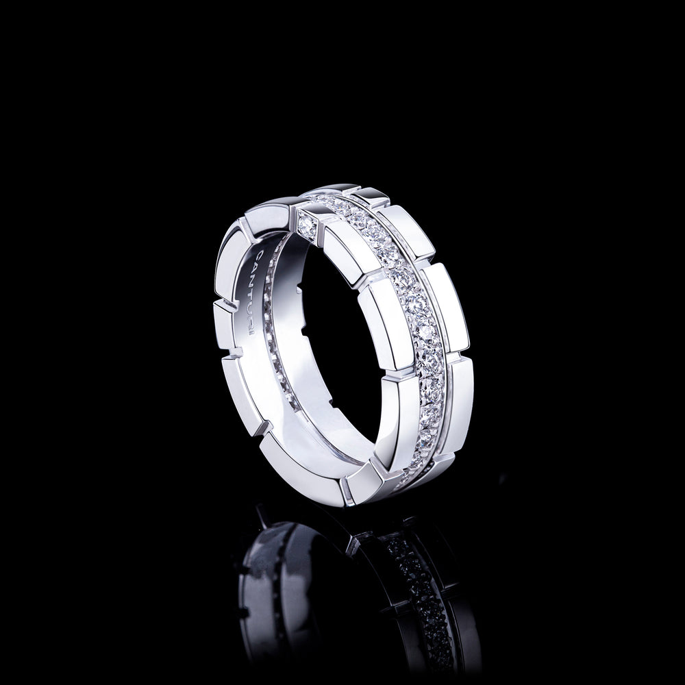 Regina single row diamond ring in 18ct white gold by Stefano Canturi Regina single row diamond ring in 18ct white gold by Stefano Canturi