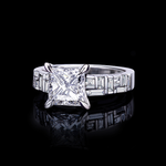 Cubism 2.07ct Princess Cut Diamond Engagement Ring in 18ct white gold Cubism 2.07ct Princess Cut Diamond Engagement Ring in 18ct white gold