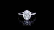 Renaissance 1.02ct Oval shape diamond engagement ring in 18ct white gold by Stefano Canturi