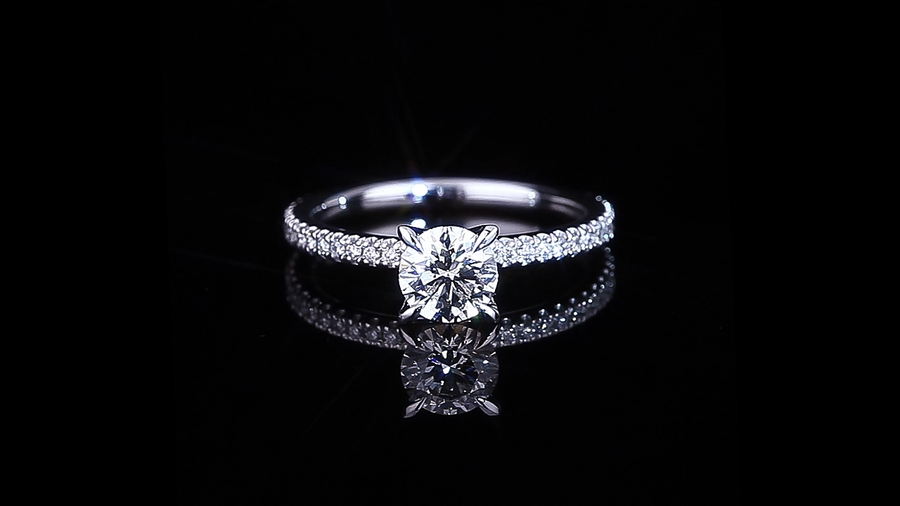 Renaissance 0.70ct Round diamond engagement ring in 18ct white gold by Stefano Canturi