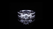 Metropolis 1.00ct Round diamond engagement ring in 18ct white gold by Stefano Canturi