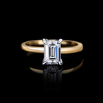 MicroMicro 1.50ct Emerald Diamond Engagement Ring in 18ct white gold by Stefano Canturi MicroMicro 1.50ct Emerald Diamond Engagement Ring in 18ct white gold by Stefano Canturi