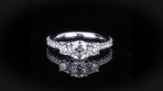 Renaissance 0.80ct Trilogy Diamond engagement ring in 18ct white gold by Stefano Canturi