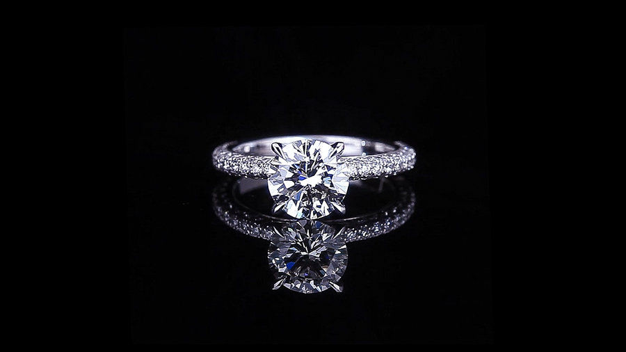 Lumina 1.90ct Round diamond engagement ring in 18ct white gold by Stefano Canturi