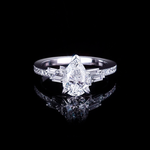 Cubism Upswept 1.51ct Pear shape diamond engagement ring in 18ct white gold by Stefano Canturi Cubism Upswept 1.51ct Pear shape diamond engagement ring in 18ct white gold by Stefano Canturi