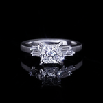 Cubism Upswept 1.51ct Princess cut diamond engagement ring in 18ct white gold by Stefano Canturi Cubism Upswept 1.51ct Princess cut diamond engagement ring in 18ct white gold by Stefano Canturi