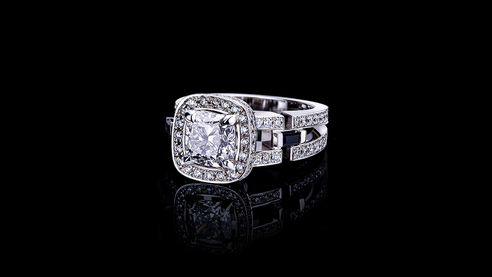 Metropolis Engagement Ring with 1.51ct Cushion diamond, luxury handcrafted jewellery by Canturi, available in Sydney, Melbourne, and Brisbane boutiques. Metropolis Engagement Ring with 1.51ct Cushion diamond, luxury handcrafted jewellery by Canturi, available in Sydney, Melbourne, and Brisbane boutiques.