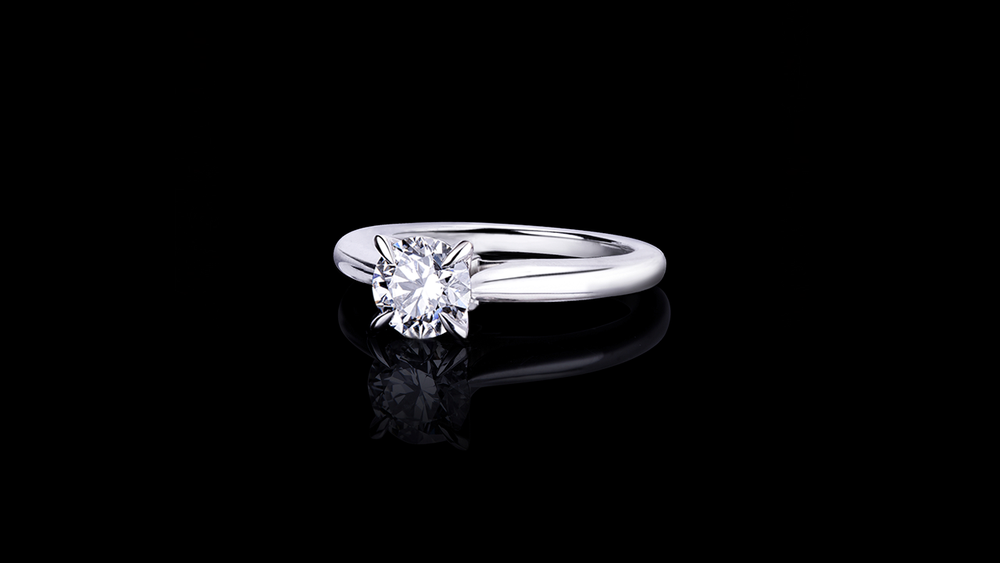 Silhouette 0.80ct Round Diamond Engagement Ring in 18ct white gold by Stefano Canturi Silhouette 0.80ct Round Diamond Engagement Ring in 18ct white gold by Stefano Canturi