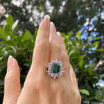 Stella diamond ring with 2.52ct Zambian green emerald by Stefano Canturi Stella diamond ring with 2.52ct Zambian green emerald by Stefano Canturi