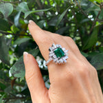 Stella diamond ring with 2.52ct Zambian green emerald by Stefano Canturi Stella diamond ring with 2.52ct Zambian green emerald by Stefano Canturi