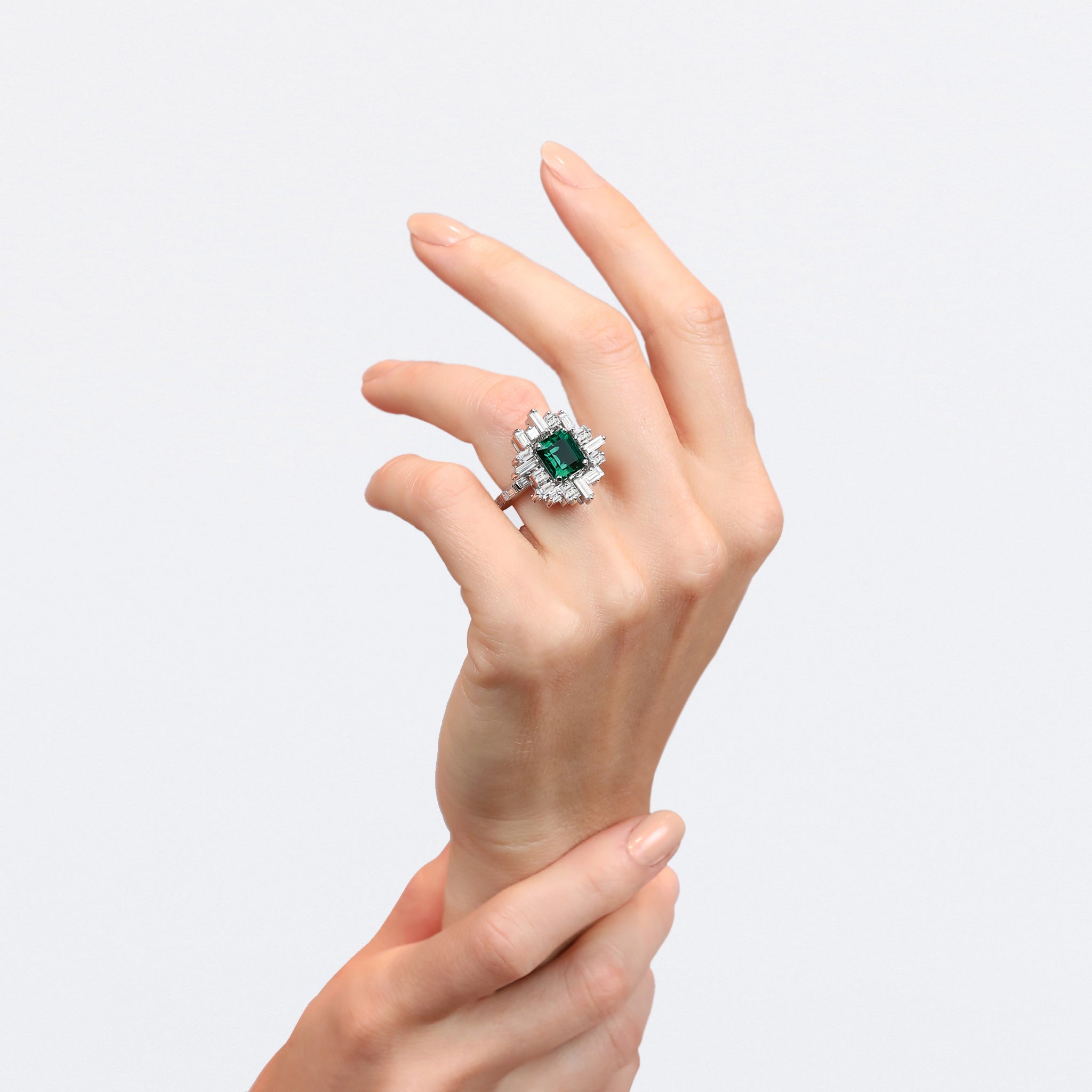 Stella Ring Green Emerald Diamonds – Canturi Jewels