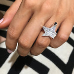 Odyssey diamond Star ring in 18ct white gold by Stefano Canturi Odyssey diamond Star ring in 18ct white gold by Stefano Canturi