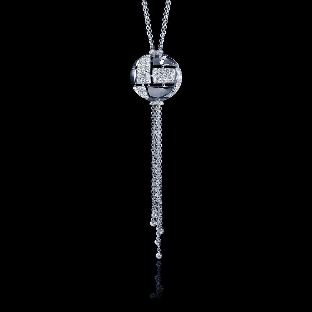 Cubism Globe diamond neckpiece in 18ct white gold by Stefano Canturi Cubism Globe diamond neckpiece in 18ct white gold by Stefano Canturi
