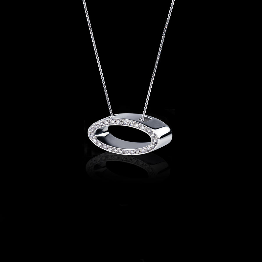 Alphabet diamond O pendant necklace by Stefano Canturi