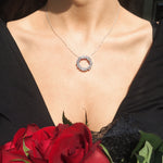 Cubism circular diamond necklace set in 18ct white gold by Stefano Canturi Cubism circular diamond necklace set in 18ct white gold by Stefano Canturi