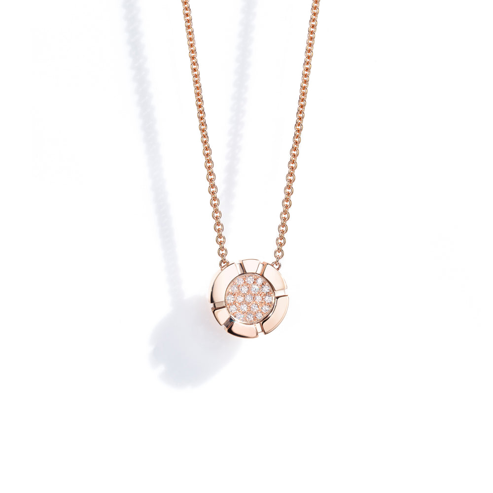 Regina pave diamond pendant in 18ct pink gold by Stefano Canturi Regina pave diamond pendant in 18ct pink gold by Stefano Canturi