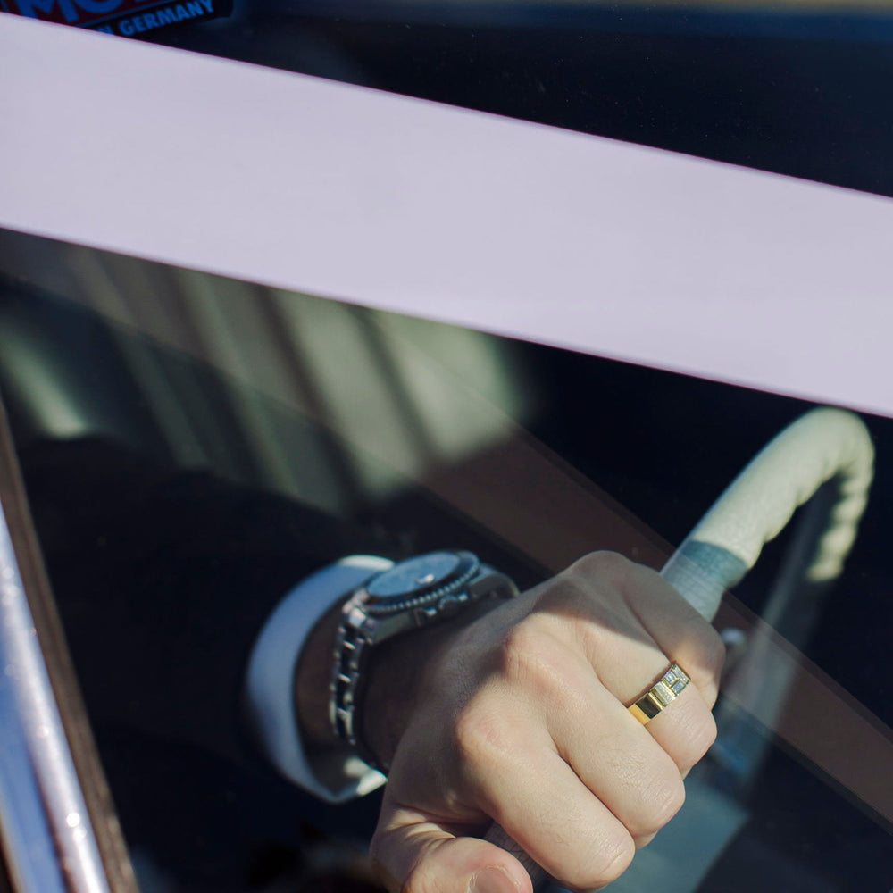 Eternal Cubism diamond set ring in 18ct yellow gold by Stefano Canturi Eternal Cubism diamond set ring in 18ct yellow gold by Stefano Canturi