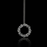 Cubism circular diamond necklace set in 18ct white gold by Stefano Canturi Cubism circular diamond necklace set in 18ct white gold by Stefano Canturi