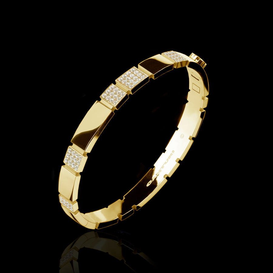 Eternal 6 set diamond bangle set in 18ct yellow gold by Stefano Canturi