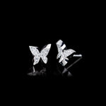 Odyssey diamond Butterfly earrings in 18ct white gold by Stefano Canturi Odyssey diamond Butterfly earrings in 18ct white gold by Stefano Canturi