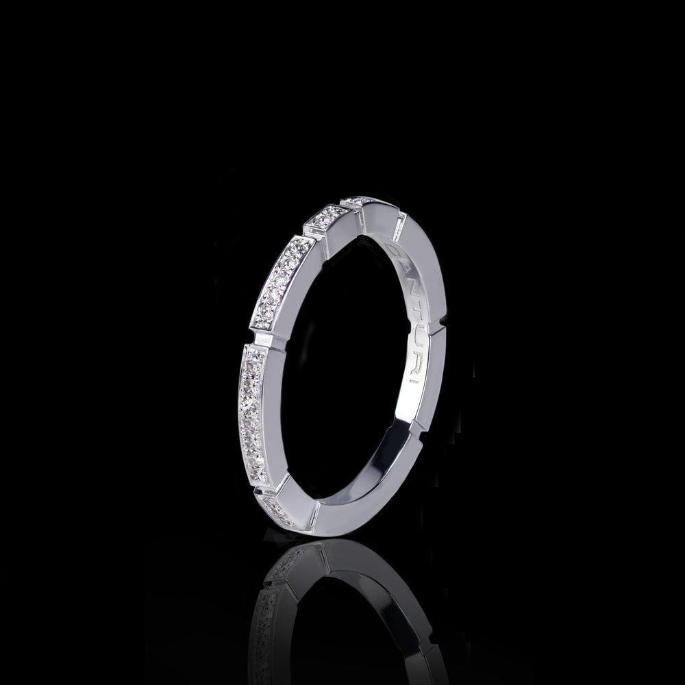 Regina 1.8mm diamond ring in 18ct white gold by Stefano Canturi Regina 1.8mm diamond ring in 18ct white gold by Stefano Canturi