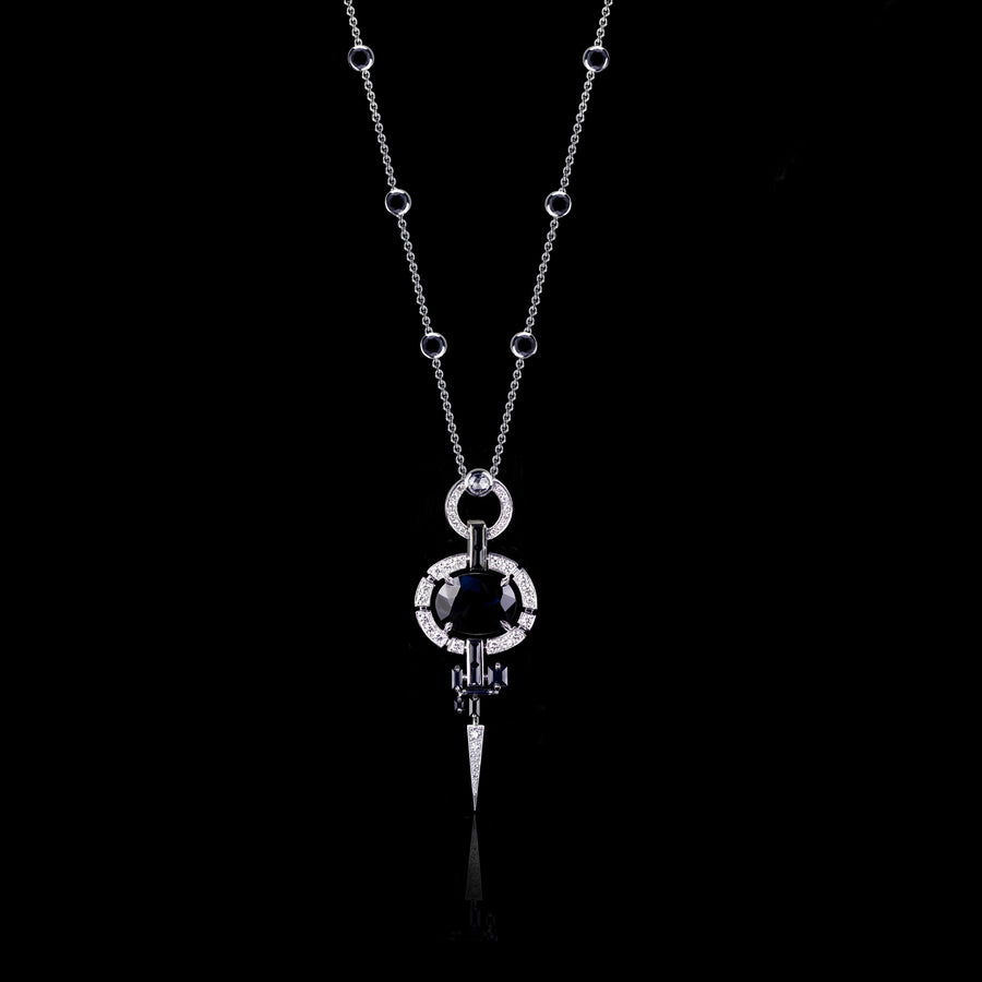 Regina diamond and Australian black sapphire neckpiece by Stefano Canturi